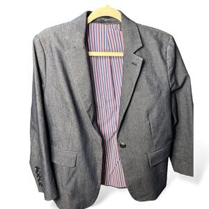 Liz Claiborne Charcoal denim Blazer